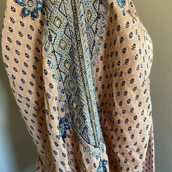 Anthropologie Embroidered Tunic Mini Dress. Size XS perfect - Picture 12 of 16